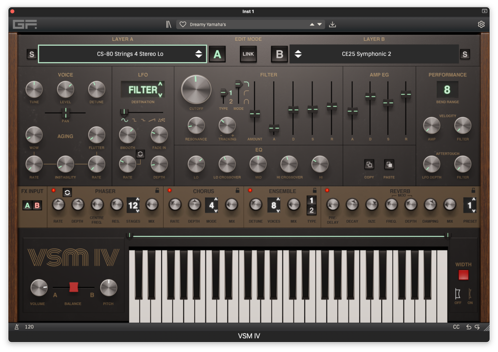 Impressive sounds with GForce Software’s VSM IV dual-layer strings synthesiser